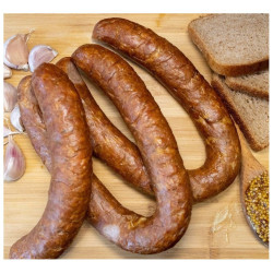 Kiełbasa Czosnkowa Wieprzowa Tradycyjnie Wędzona 600g